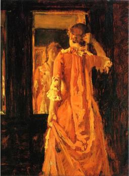 威廉 梅裡特 查斯 Young Woman Before a Mirror